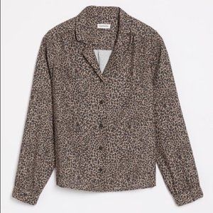 Frank & Oak leopard blouse